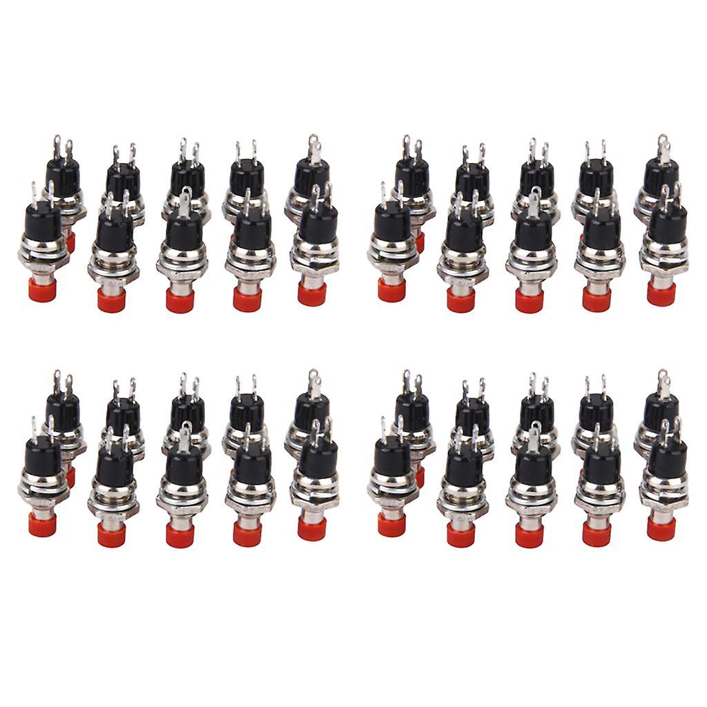 40x Mini Momentary Push Button Switch for Model Railway Hobby Red