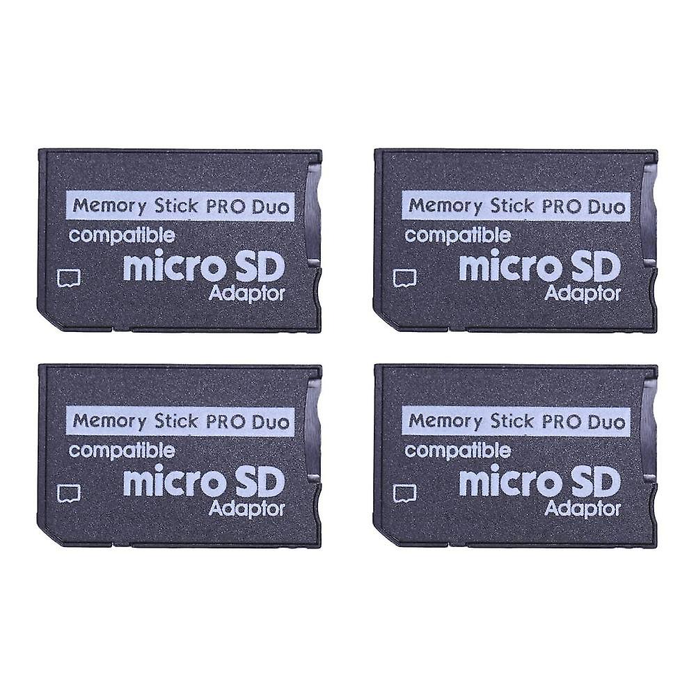 4x Mini Microsd Tf To Ms Adapter Sd Sdhc Card Reader For & Psp Series