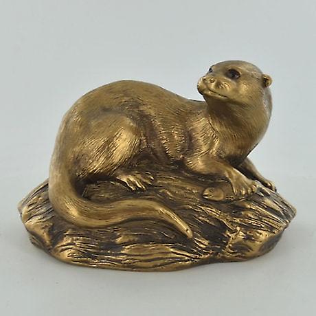 Otter On Rock Sculptures & Statues