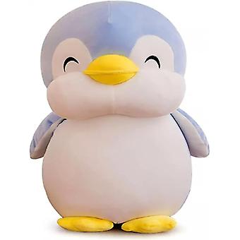 Penguin Plush Pillow, Soft Penguin Stuffed Animal Hugging Pillow Toy Gifts for Birthday, Valentine, Christmas, 12 Inches, Blue.