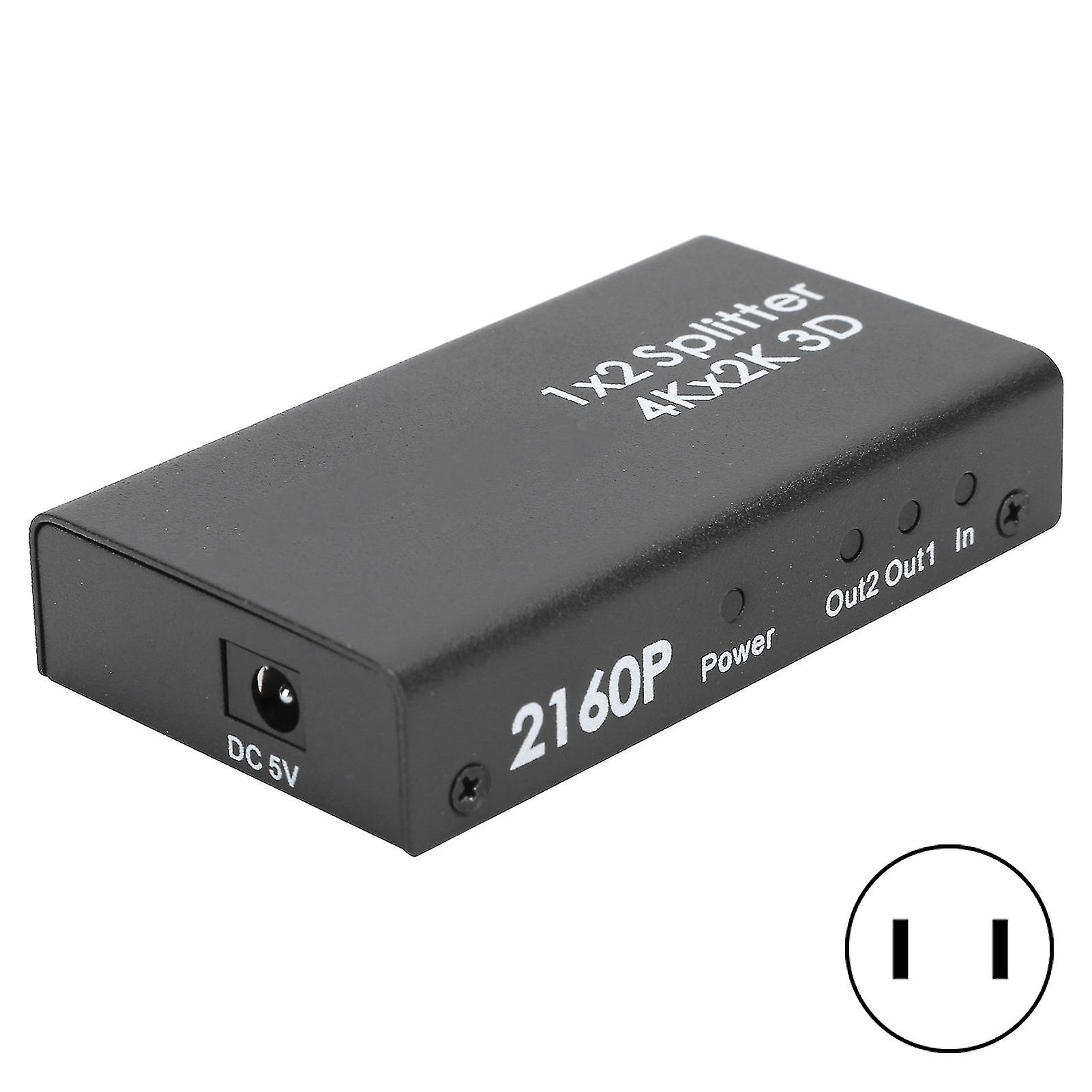 HDMI Splitter One in Two High Definition 1 In 2 Out Verteiler 1x24K Konverter 100-240V