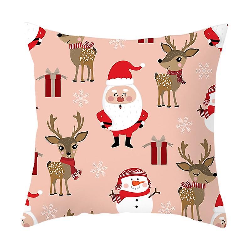 رائعتين سانتا كلوز نمط وسادة عيد الميلاد نمط يتقلص مقاومة البوليستر وسادة غطاء fo