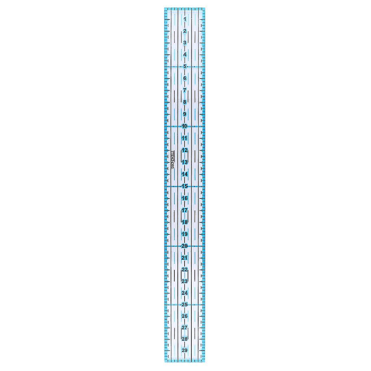 1 Pc Clear Ruler Blue Clear Ruler For Clothes Patchwork Ruler