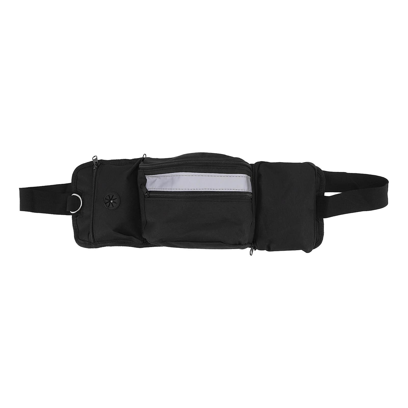 Pet Training Waist Pouch Bag Polyester Multiple Pockets Removable Snack Bag for Outdoor