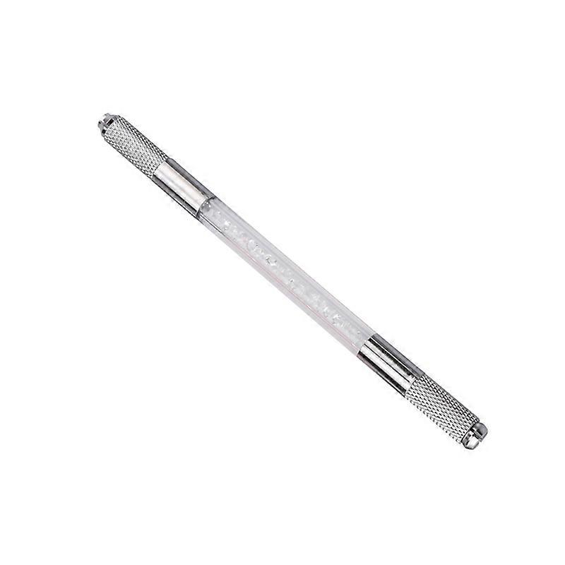 Manual Microblading Pen Prevent Slipping Traditional Tattoo Pen Tool for Eyebrow Eyeliner White 