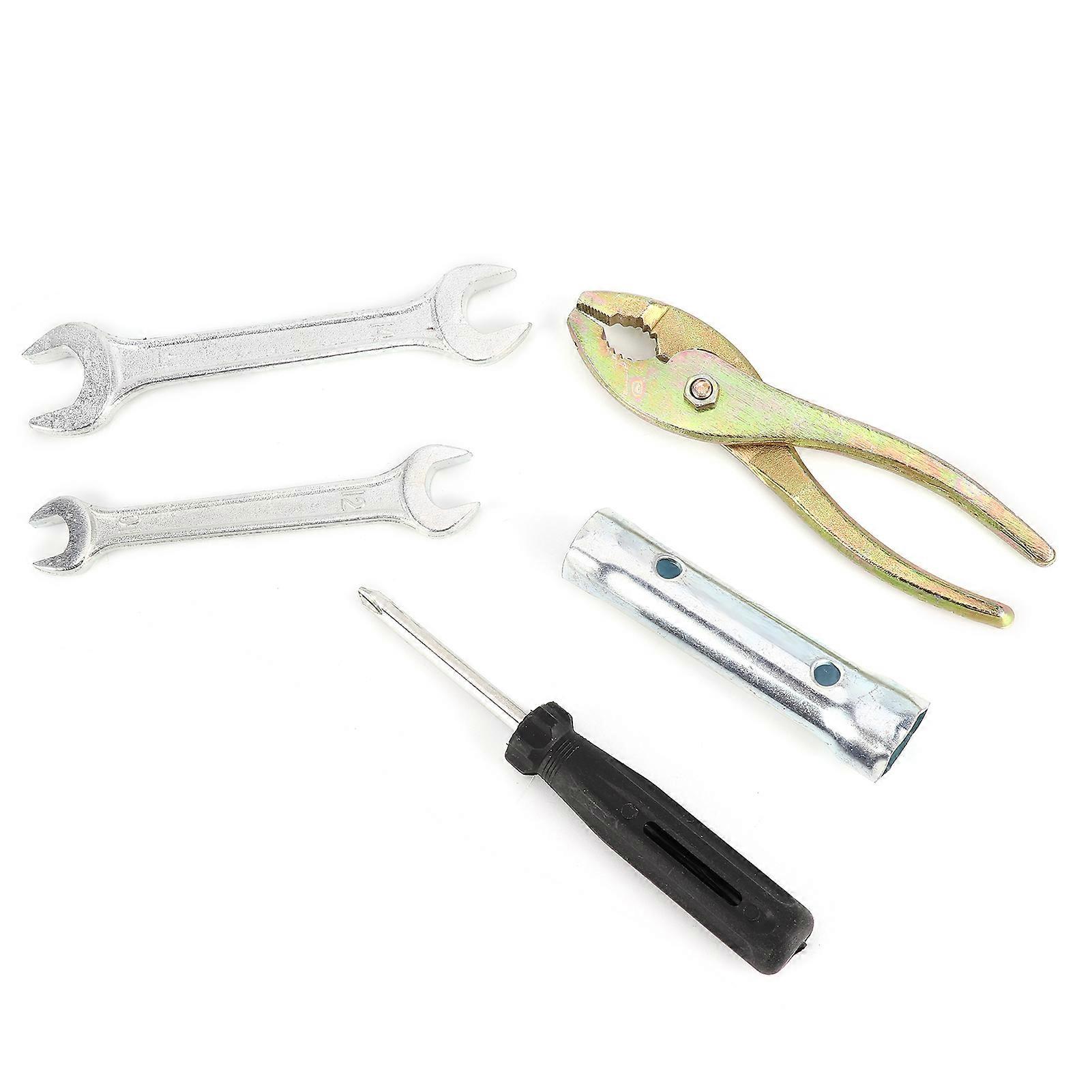 Motorcycle Repair Tool Kit Wrench Screwdriver Plier Spark Plug Socket Set Universal