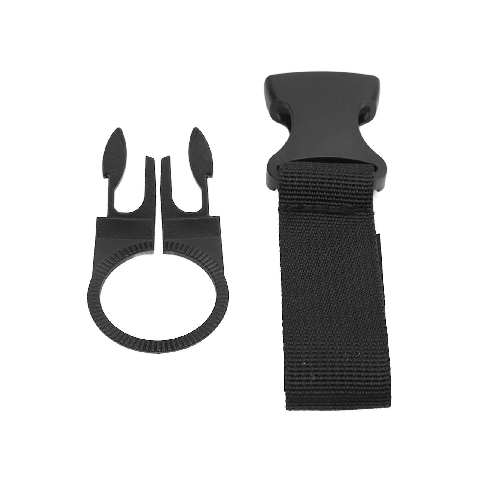 Outdoor Bottle Hanging Buckle Clip Portable Water Bottle Ring Holder for Hiking Camping Black