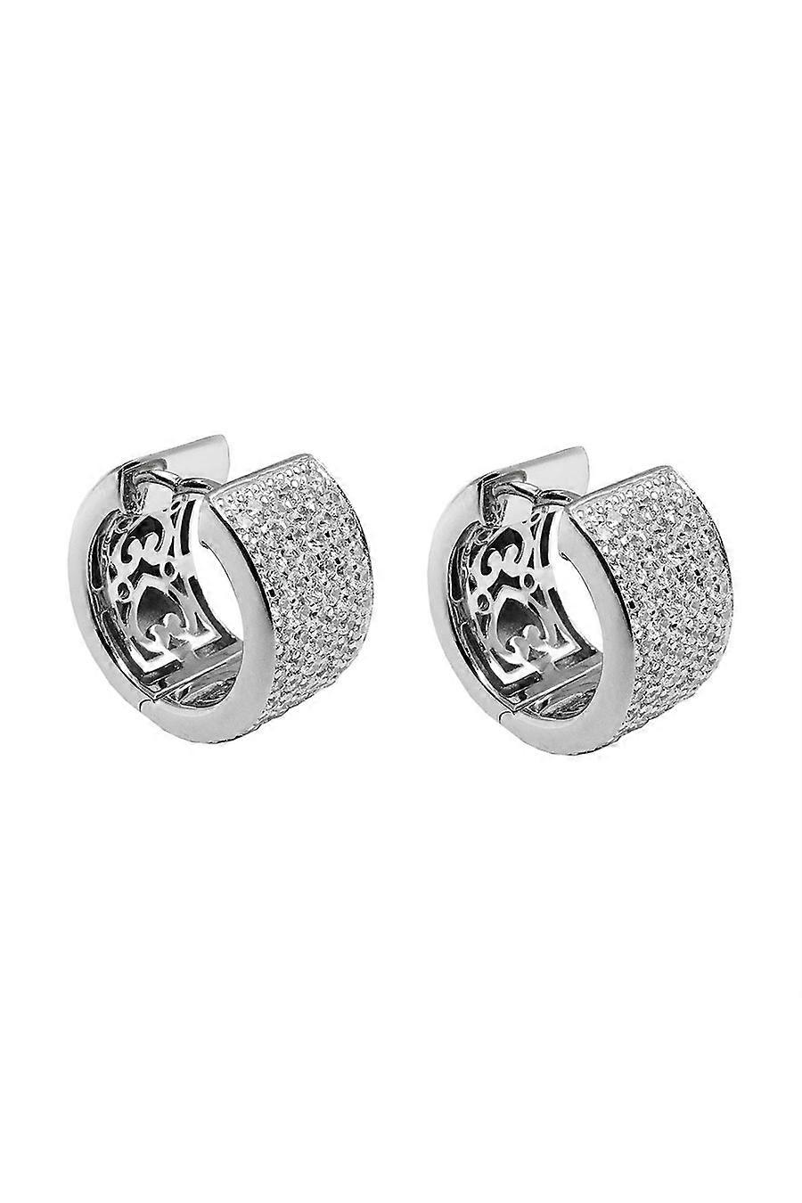 Hoop Earrings Zirconia-white Silver 925 - Gl93885