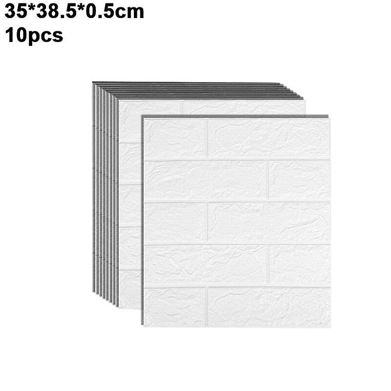 10/20Pcs Multi-colore Papier peint Mur auto-adhésif Collant Mousse Brique 3d Texture Papier peint