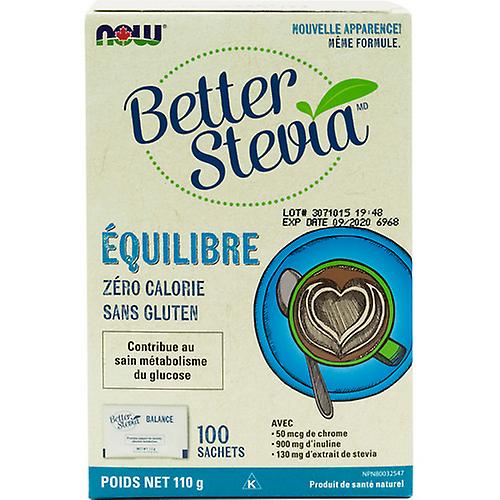 Better Stevia Balance with Chromium + Inulin, 110 Grams by Now (Pack of 2)