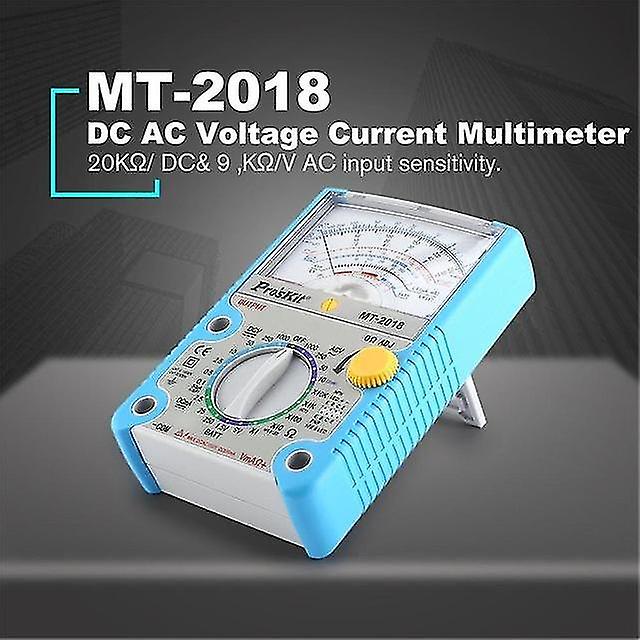 Pros'kit Mt-2017 Mt-2018 Analog Multimeter Safety Standard Ohm Test Meter Ac Voltage Current Resistance Multimeter