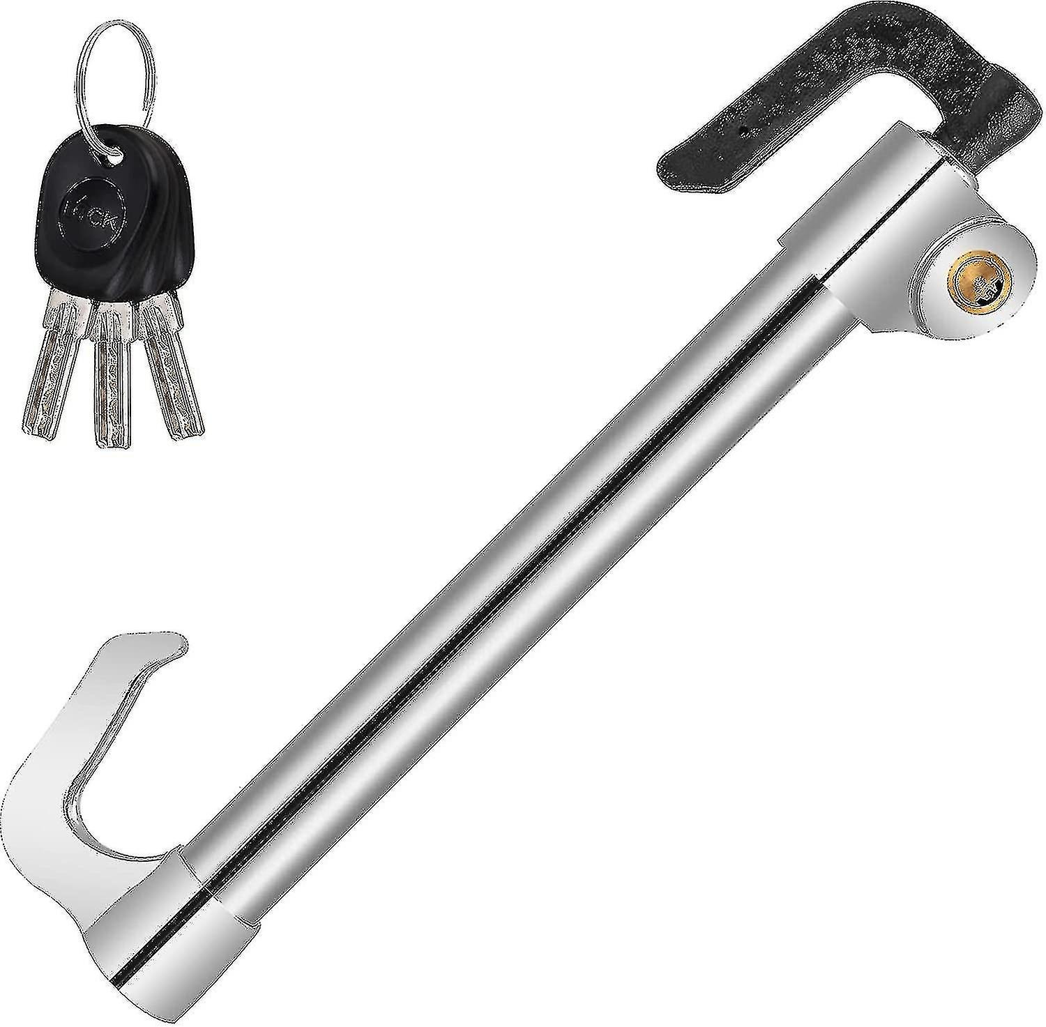 Car steering wheel lock - universal pedal lock, car lock anti-theft device, retractable double hook