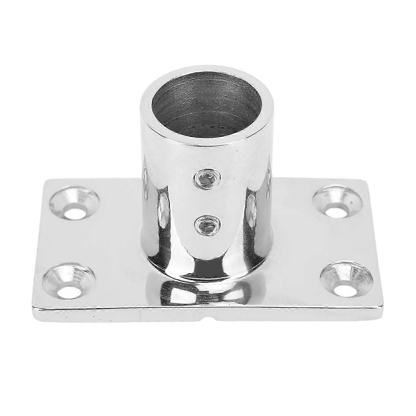 Boat Hand Rail Base 7/8 Inch 316 Stainless Steel Marine Rectangular Handle Railing Fitting for Ships Yachts 90°