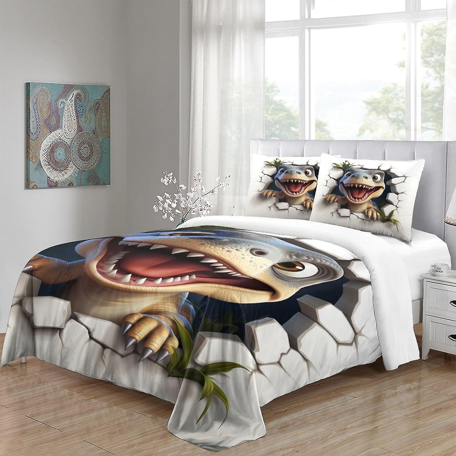 VCLUST Baby Dinosaur Bedding Set Copripiumino 3D simpatici animali