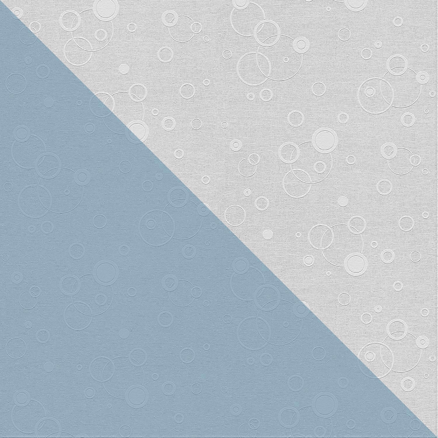 Graphic non-woven wallpaper wall Profhome 949011-GU paintable textured with graphical pattern matt white