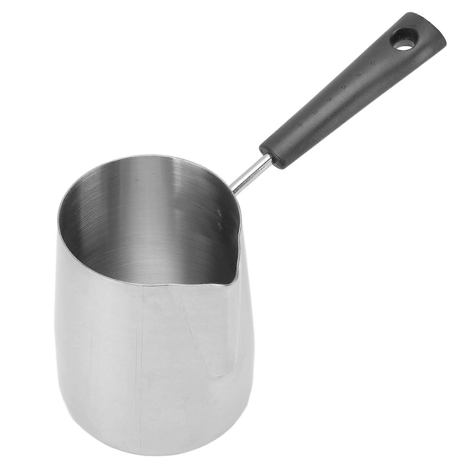 Long Handle 600ml Coffee Toroid Pitcher 304 Stainless Steel