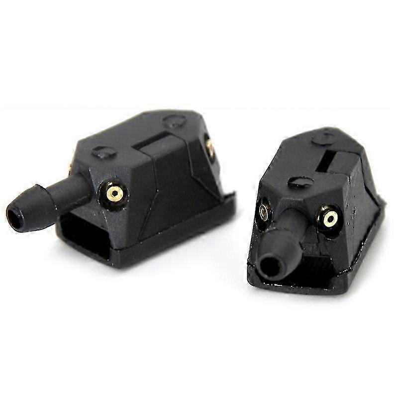 2x Universal Front Windshield Window Washer Sprayer Nozzle Sprinkler Adapter