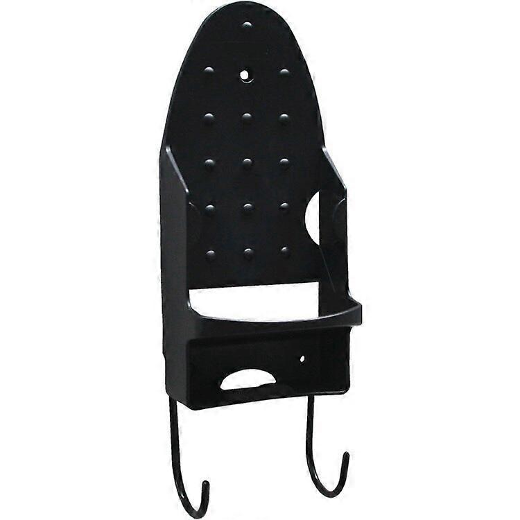 Ironing Board Hanger Wall Mount Electric Iron Holder Ironing Board Rack Household Bathroom Shelf - for Max 5 inch Width - Black