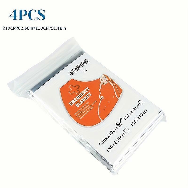 2/4/8PCS Outdoor Portable Multifunctional First Aid Thermal Blanket, Oversized Space Blanket, Portable Storage Sleeping Bag, Camping Hiking Field Adve