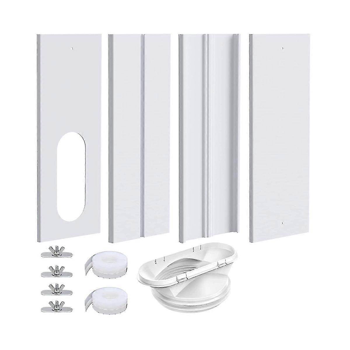 Portable Air Conditioner Window Kit With 2 In 1 Coupler, Universal Ac Window Vent For Hose 5.1inch/