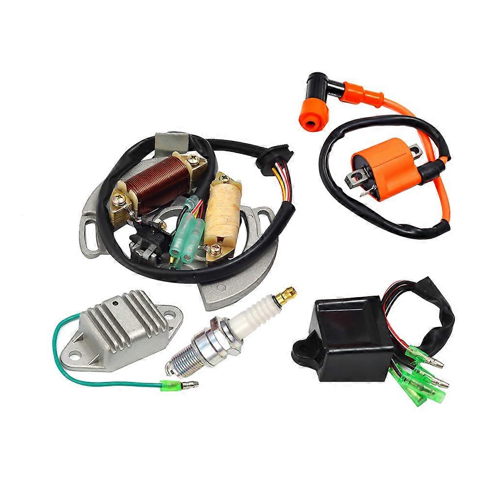 Ignition Coil Spark Plug CDI Box Voltage Regulator Rectifier & Stator Kit for Blaster YFS200 97-01