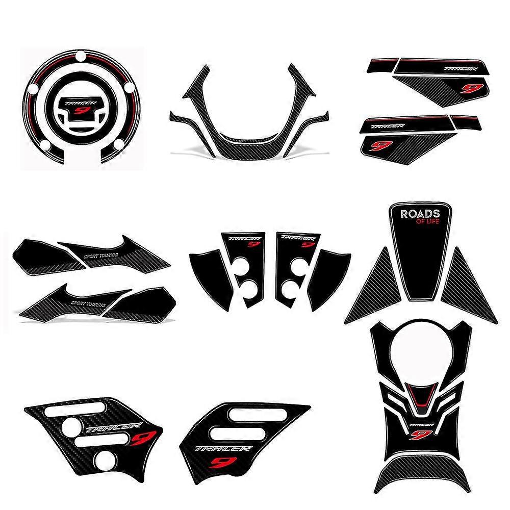 Til Yamaha Tracer 9 Tracer9 Tracer 9 2022 2023 motorcykeltilbehør 3d epoxyharpiksklistermærker Fairing Decal brændstoftankbeskyttelse