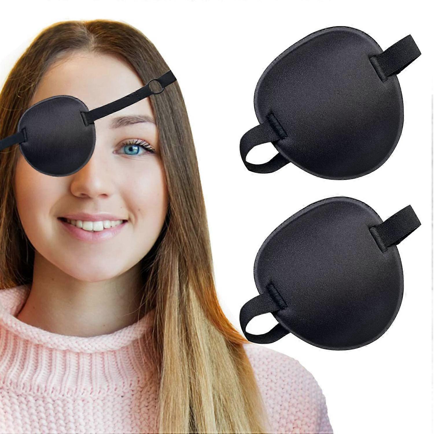 2 Pack Eye Patch Soft Adjustable Amblyopia Lazy Eye Patches For Left Or Right Eyes