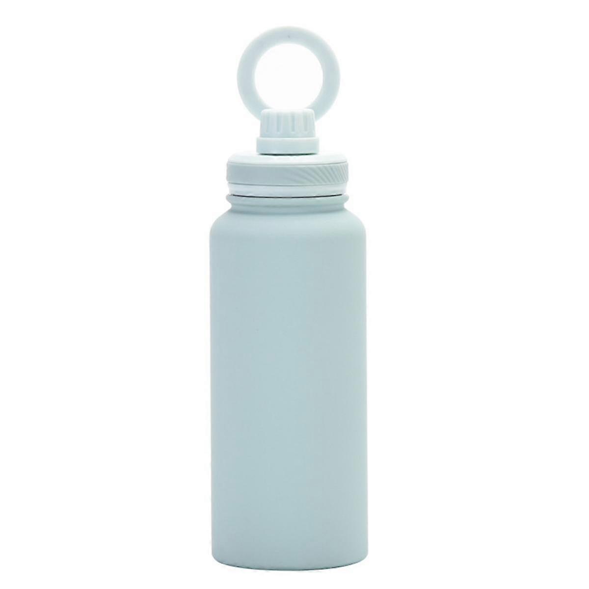 1L ThermosCup Cellphone Magnetic Stand Double Stainless Steel Portable Handle Protect Insulation and Cold Water Bottle,B