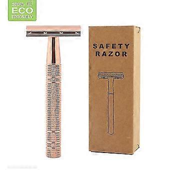 Rose Gold Razor Classic Double Edge Safety Razor For Mens Shaving ...