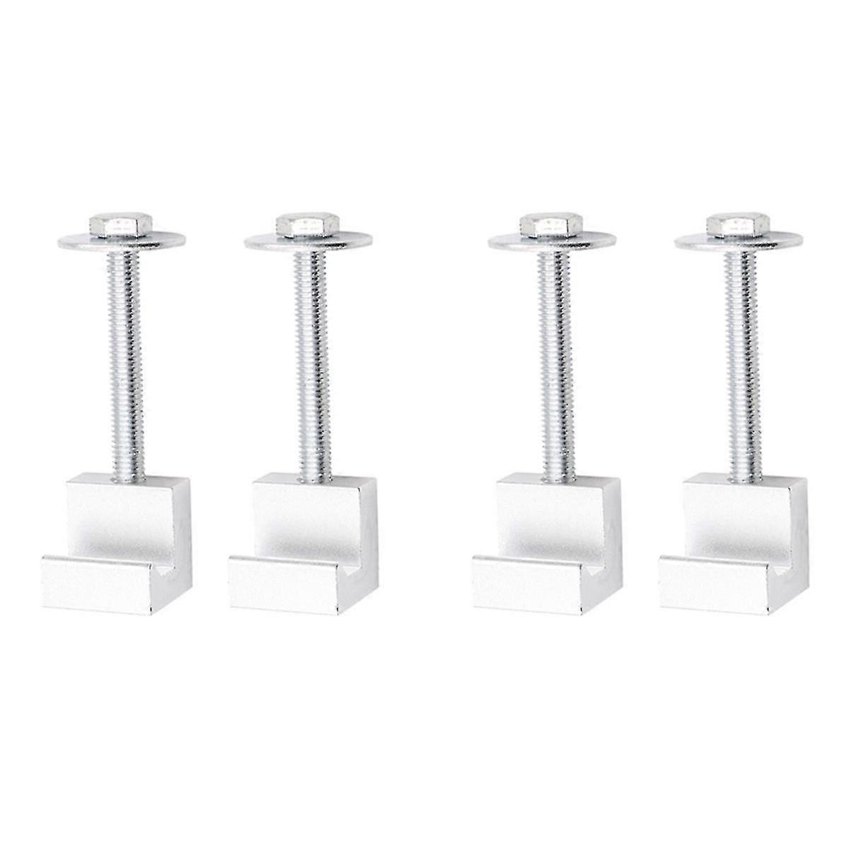 For Fixing Clips 4pcs Suitable for Automobile Refitting Parts, Aluminum Alloy J Hook Fastening Tools