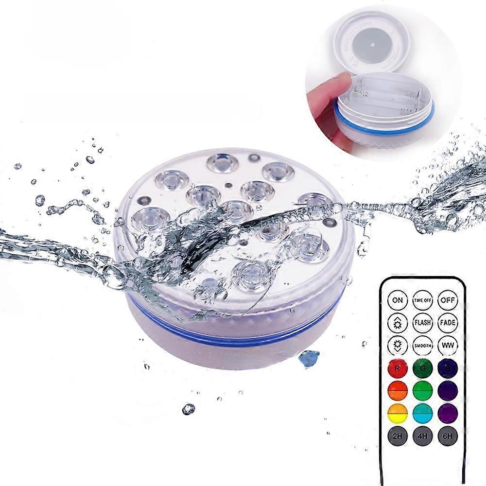 LED Diving Knob Light 13 Lights Remote Control Magnet Suction Cup