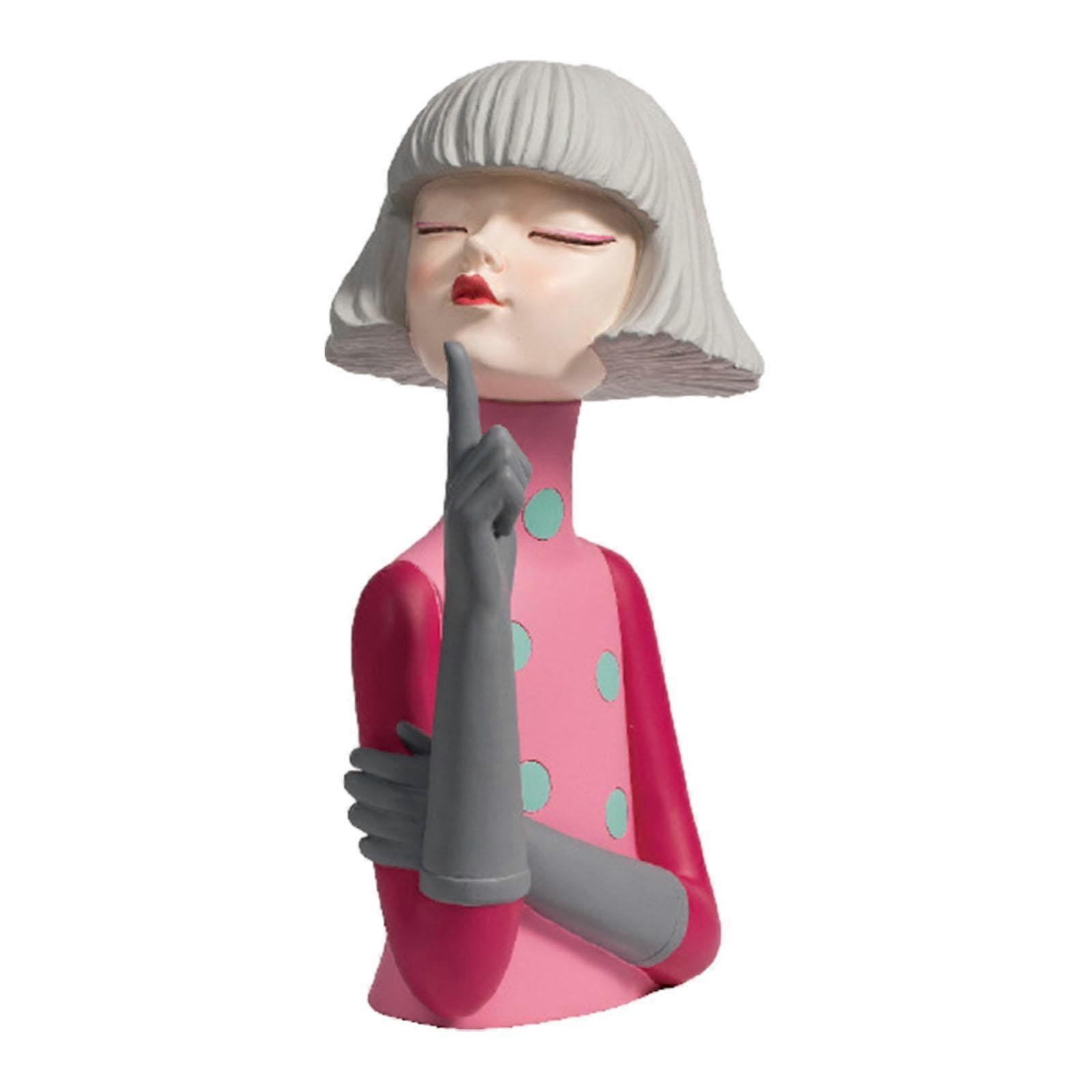 Table Ornament Decorative Girl Statue for Wedding Gift Lightweight Versatile Style A