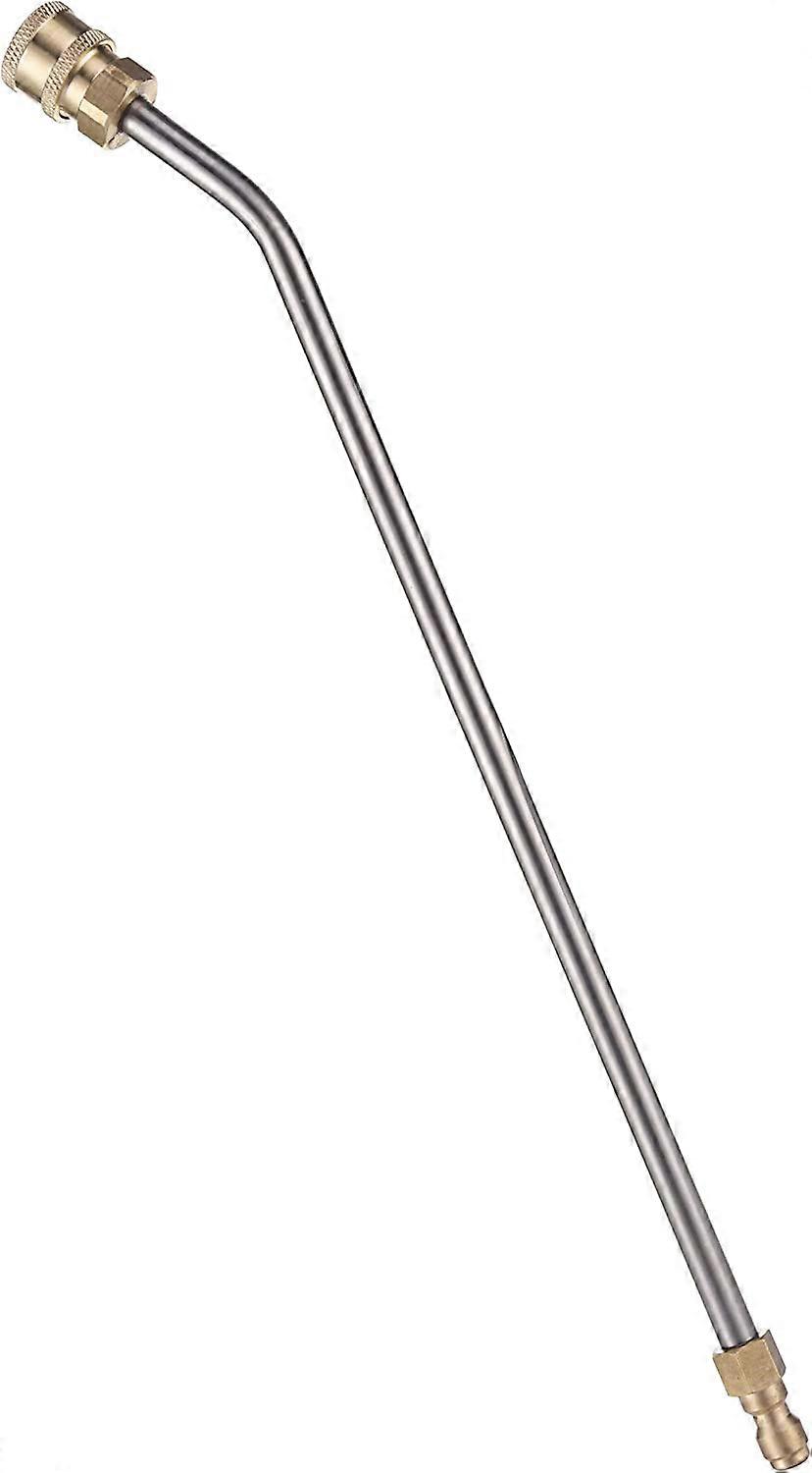 Pressure Washer Extension Wand, Angled, Chassis And Gutter Mount, 1/4" Quick Connect, 16"