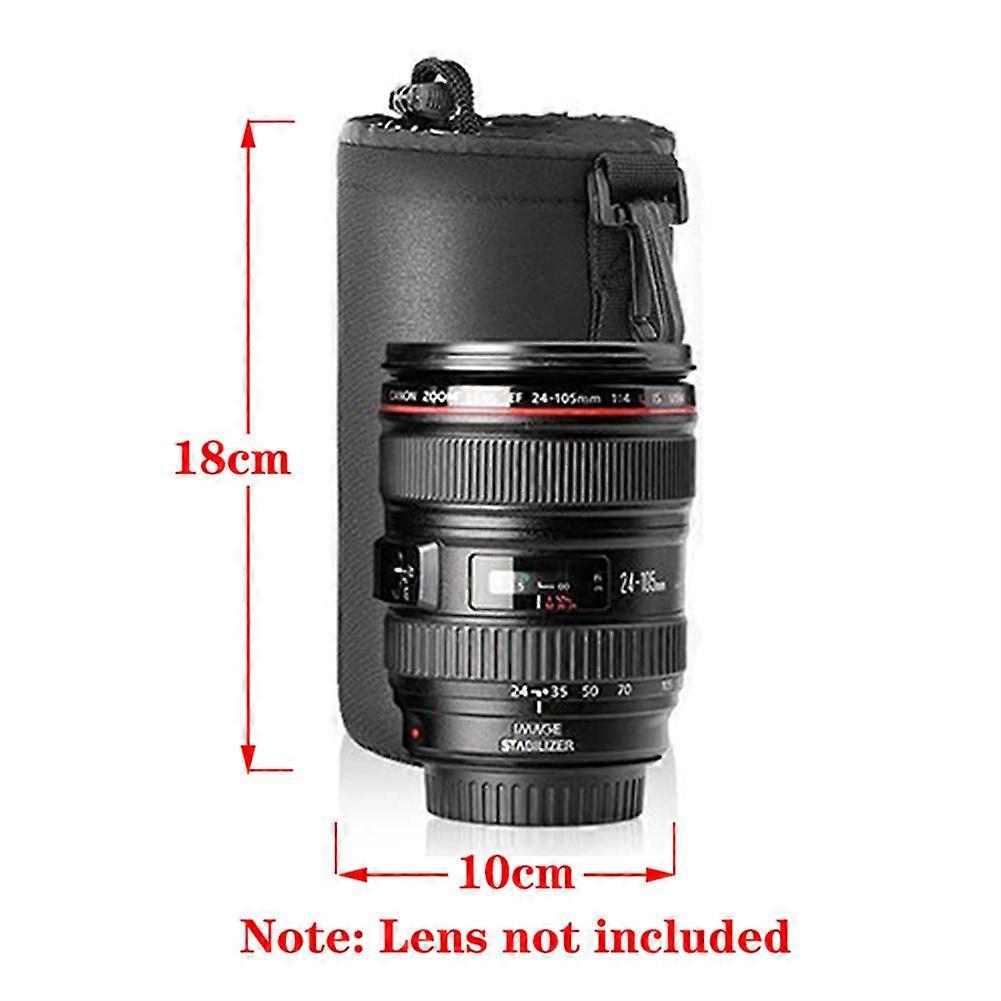 Waterproof Camera Lens Bag Drawstring Bag with S M L XL Size For Canon Sony Nikon DSLR Camera Lens Accessories Case with Hook