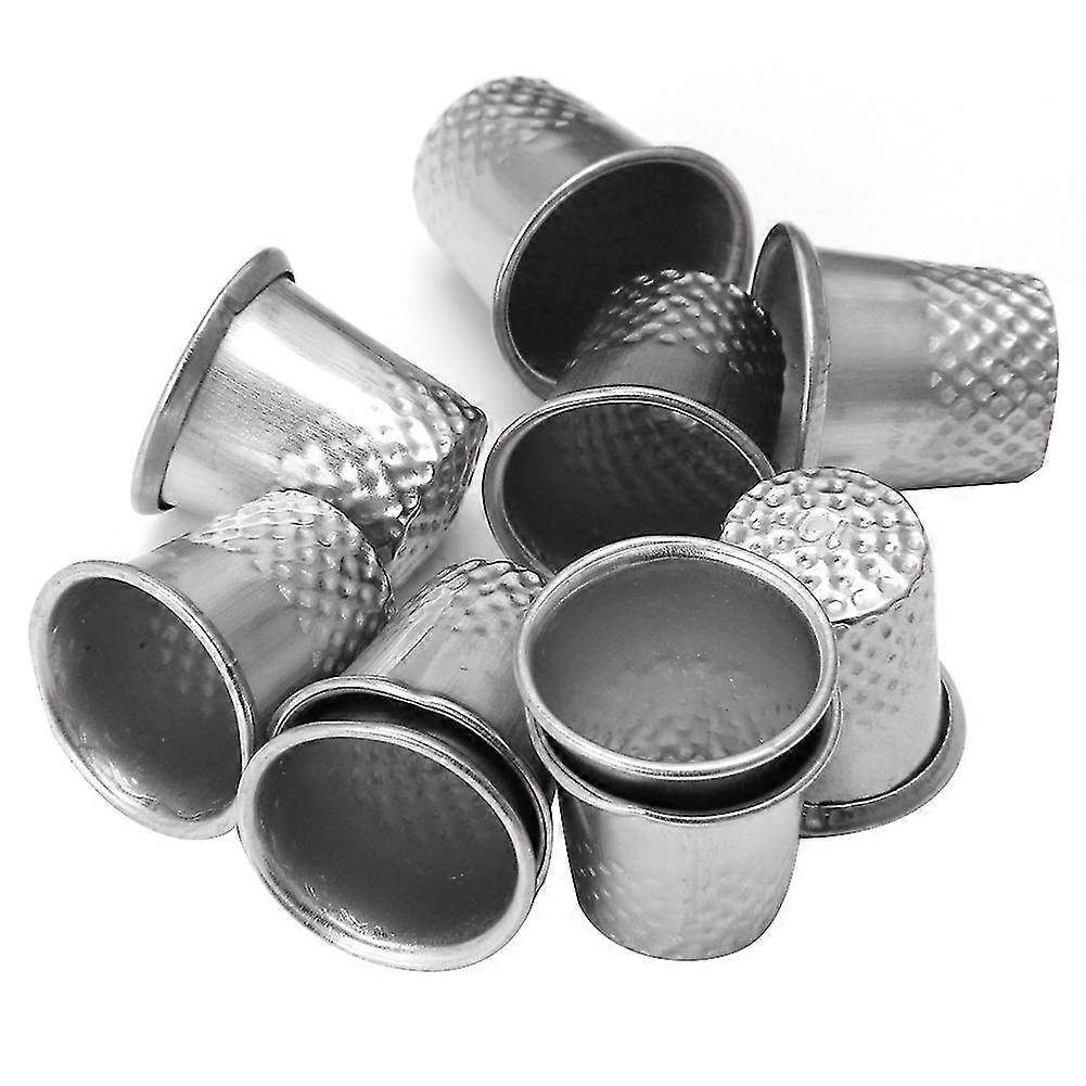 2024 10pcs Thimbles Multi Size Finger Protector Sewing Quiting Handmade Craft Tool
