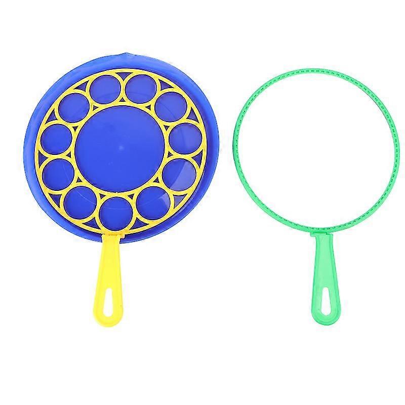 3pcs bubble bubble wand tool bubble maker blowing set bubble plate for kids children (1pc plate + 2pcs hoop)