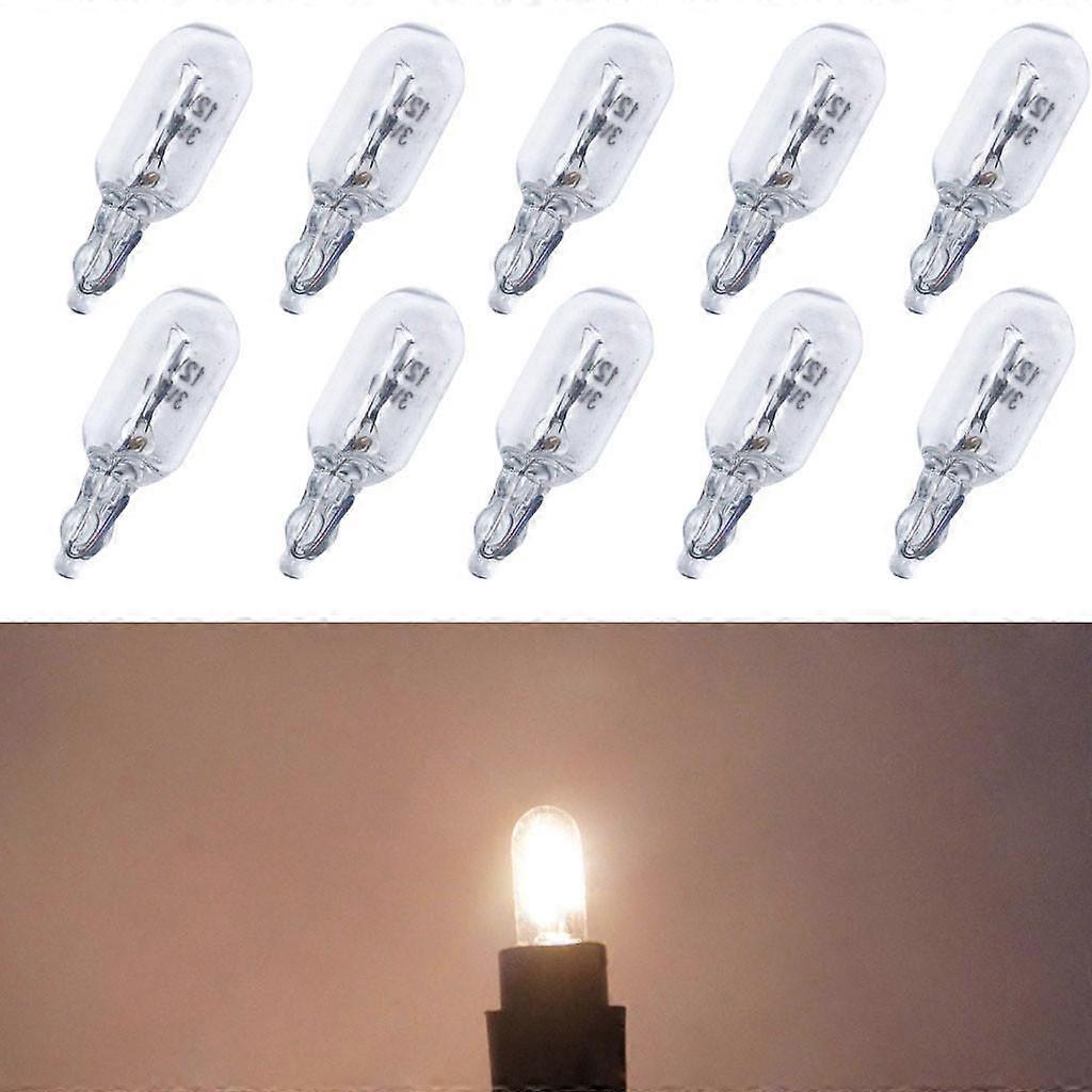 10 X Bulb 12V 3W T65 Car Dashboard Instrument Panel Light Indicator Light