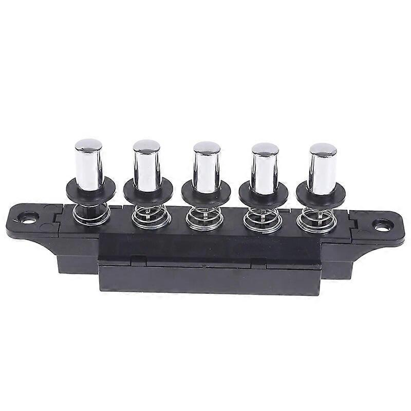 1PC Five-position Plug-in Button Switch for Range Hood Five-position Silver Switch