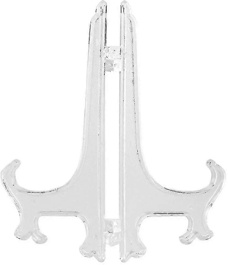 10pcs Folding Plastic Plate Holders Easels Or Stand Dish Picture Frame Decorative Display Stand Rack