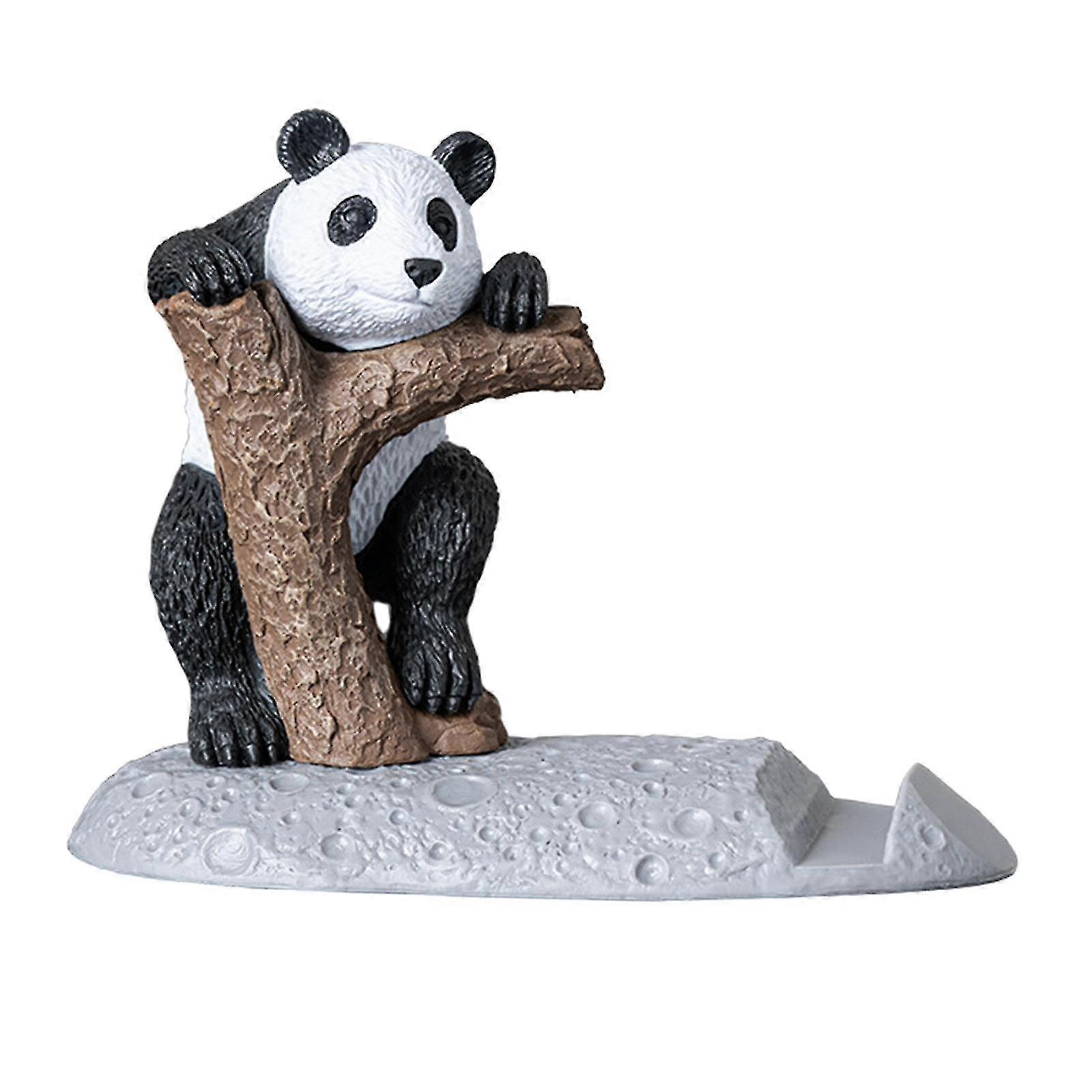 Panda Statue Cute Cartoon Desktop Creative Decor For Study Office Desk Table Without Base