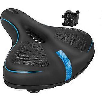 Oversized Rebound Memory Foam Fietszadel, Ergonomisch Gel Velo Zadel Holle Dubbele Veer Schokdemper Kogel, Blauw, 2024 Ping