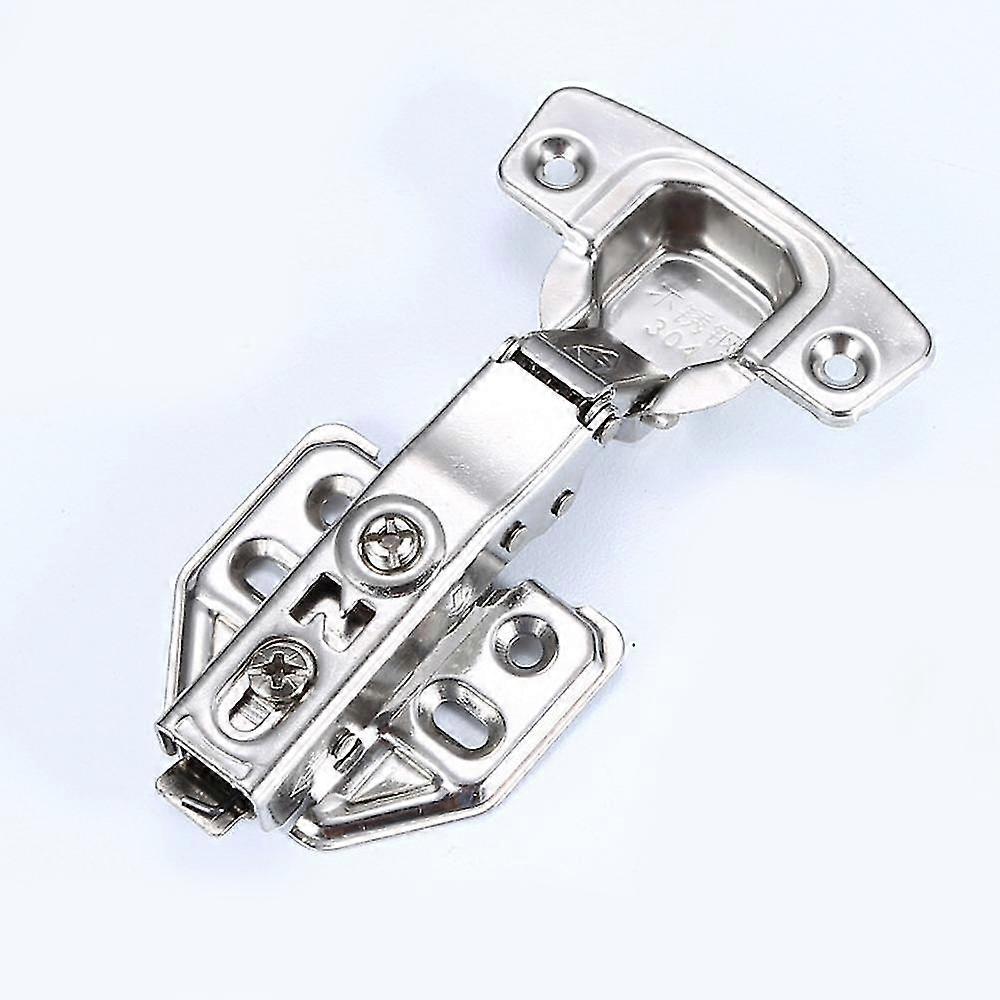 2 Pcs Kitchen Units Door Hinges, Soft Close Cupboard Wardrobe Doors Hinges, Folding Doors Hinge with Screws, Full Overlay Mute Cabinet Hinges