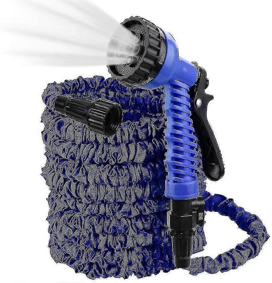 Expandable Garden Hose 25ft,flexible Water Hose With Pressure,blue