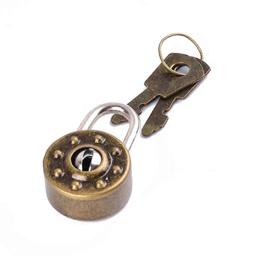Mini Round Lock Metal Keyed Padlocks Vintage for Wish Lock Personalized Padlock
