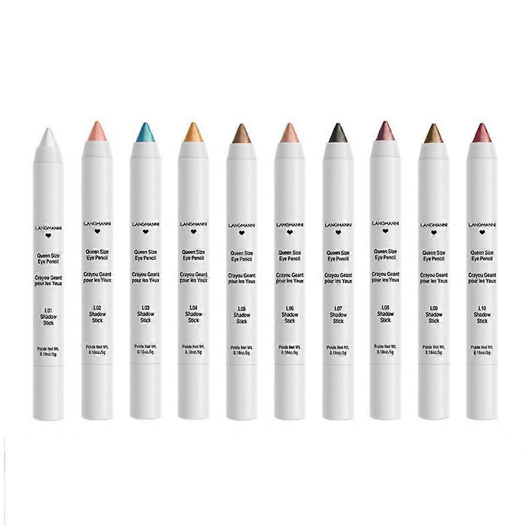 Fashion Eyeshadow Pen for w/ Pencil Sharpener Sparkling Eye Shadow Sticks Non-sm