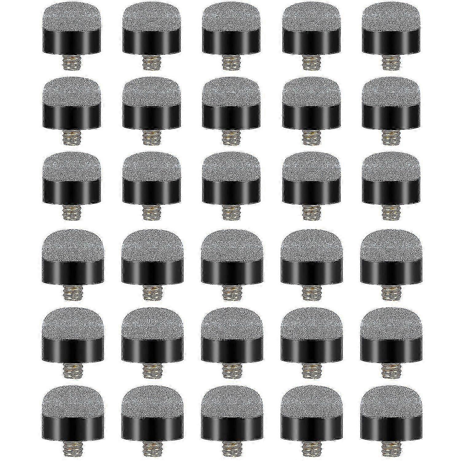 30pcs Pieces 12 Mm/13 Mm Billiard Pool Cue Stick Tips Screw On Tips Ferrules Replacement Billard Po