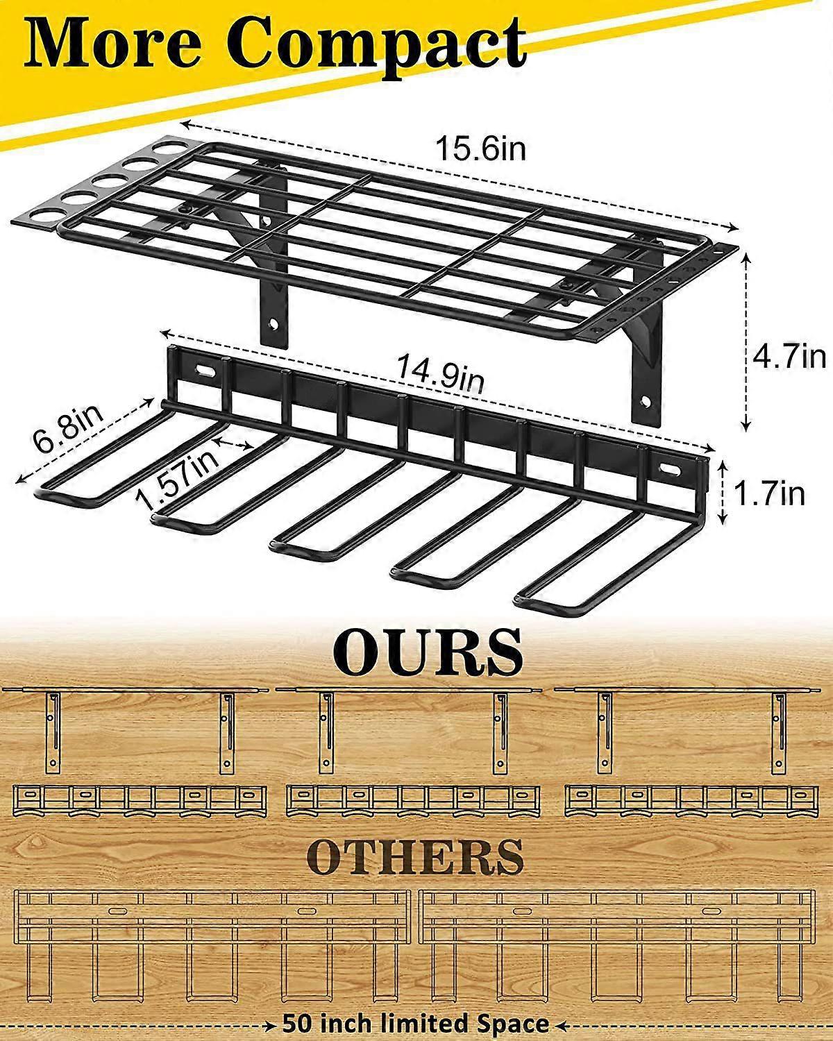 Power Tool Organizer, Wall Mounted for Drill, Thick Drill Holder