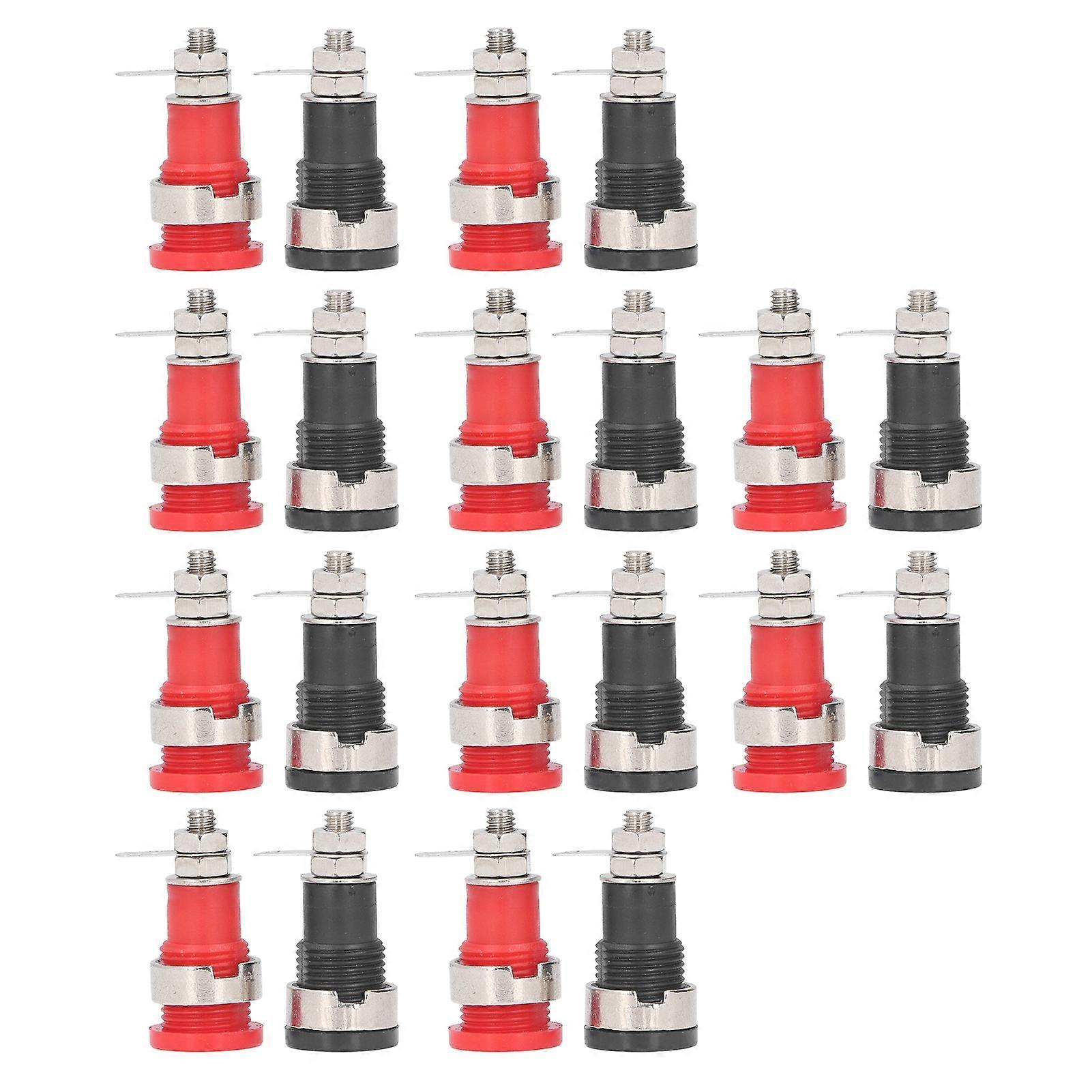 10pair/set 4mm Banana Plug Socket Terminal Connector Anti Corrosion Banana Plug Adapter Socket