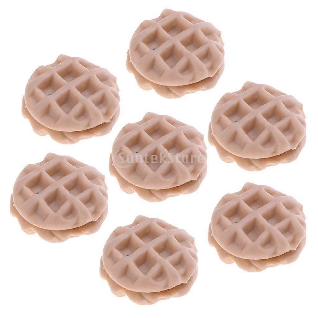 4x Miniatur Dessert Essen Keks Keks Modell Passend für 1/12