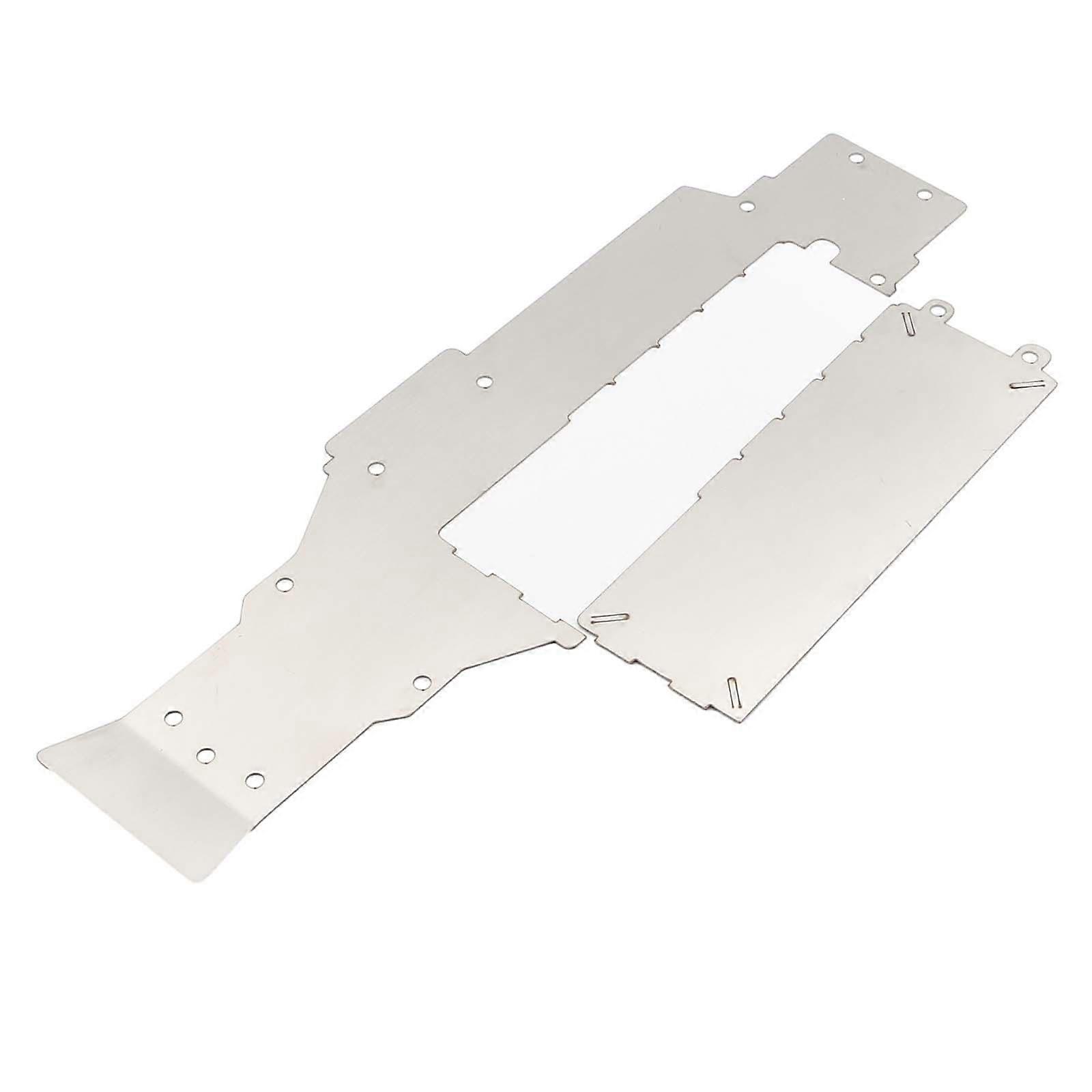 Armor Front Rear Protection Plate Skid Board Guard Stainless Axle Protector Bottom Guard for XV01 1/10 Remote Control Car DIY